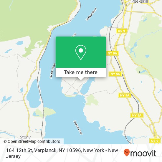 Mapa de 164 12th St, Verplanck, NY 10596