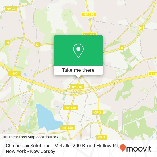 Mapa de Choice Tax Solutions - Melville, 200 Broad Hollow Rd