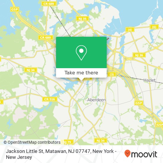 Jackson Little St, Matawan, NJ 07747 map