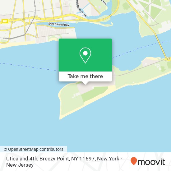 Utica and 4th, Breezy Point, NY 11697 map