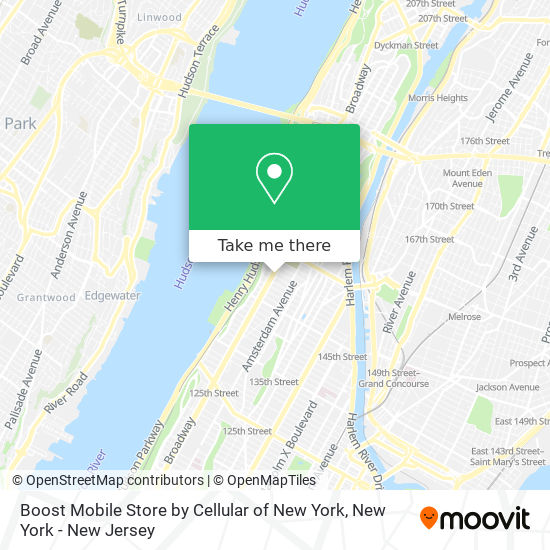 Mapa de Boost Mobile Store by Cellular of New York