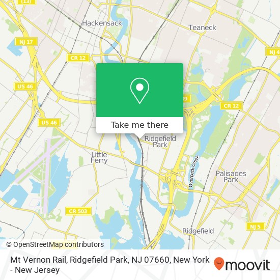 Mt Vernon Rail, Ridgefield Park, NJ 07660 map