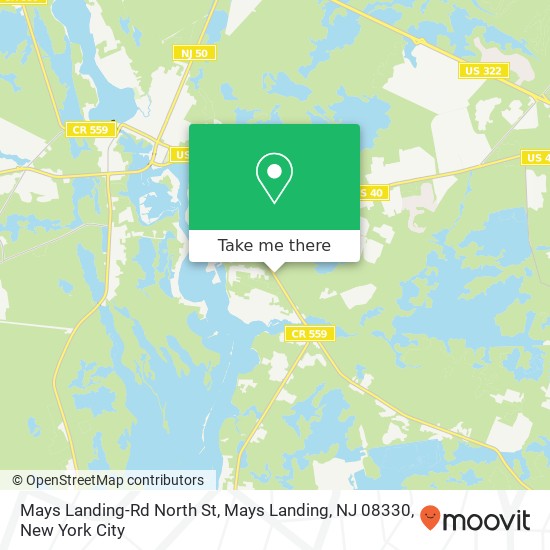 Mays Landing-Rd North St, Mays Landing, NJ 08330 map