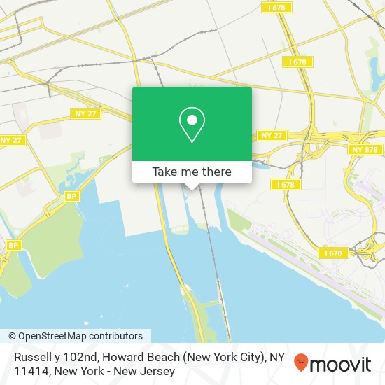 Mapa de Russell y 102nd, Howard Beach (New York City), NY 11414
