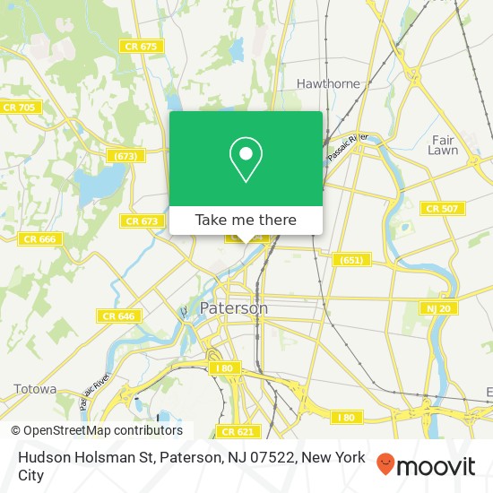 Hudson Holsman St, Paterson, NJ 07522 map