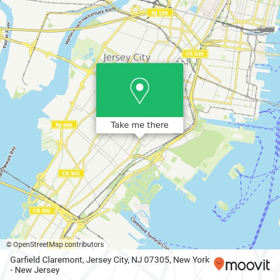 Garfield Claremont, Jersey City, NJ 07305 map