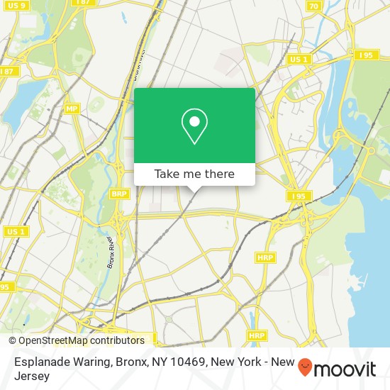 Esplanade Waring, Bronx, NY 10469 map