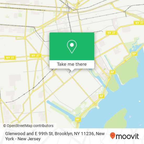 Mapa de Glenwood and E 99th St, Brooklyn, NY 11236