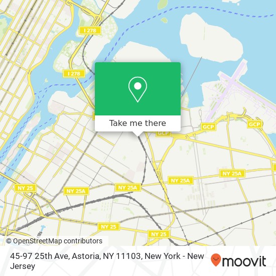 Mapa de 45-97 25th Ave, Astoria, NY 11103
