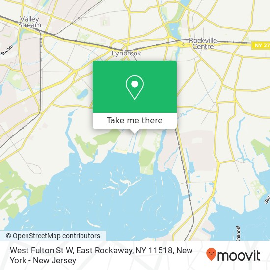 Mapa de West Fulton St W, East Rockaway, NY 11518