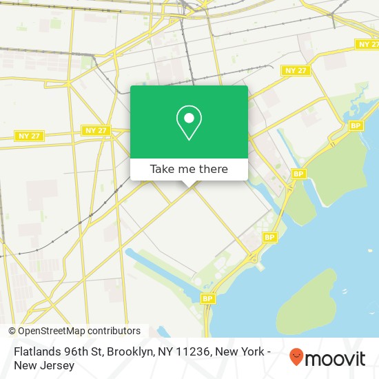 Flatlands 96th St, Brooklyn, NY 11236 map