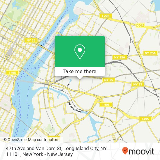 Mapa de 47th Ave and Van Dam St, Long Island City, NY 11101