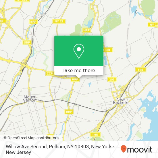 Willow Ave Second, Pelham, NY 10803 map