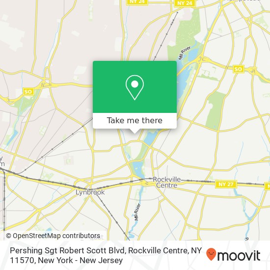 Mapa de Pershing Sgt Robert Scott Blvd, Rockville Centre, NY 11570
