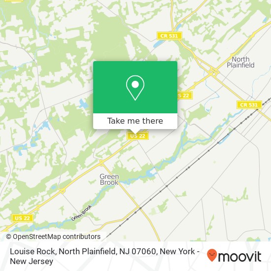 Mapa de Louise Rock, North Plainfield, NJ 07060