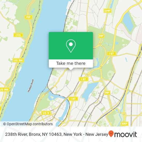 238th River, Bronx, NY 10463 map