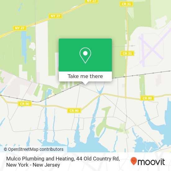 Mapa de Mulco Plumbing and Heating, 44 Old Country Rd