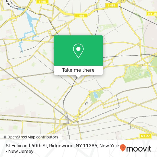 St Felix and 60th St, Ridgewood, NY 11385 map