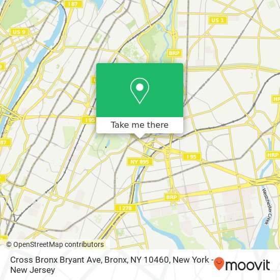 Cross Bronx Bryant Ave, Bronx, NY 10460 map