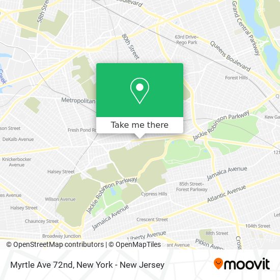 Mapa de Myrtle Ave 72nd