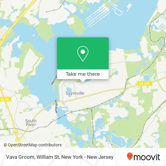 Mapa de Vava Groom, William St