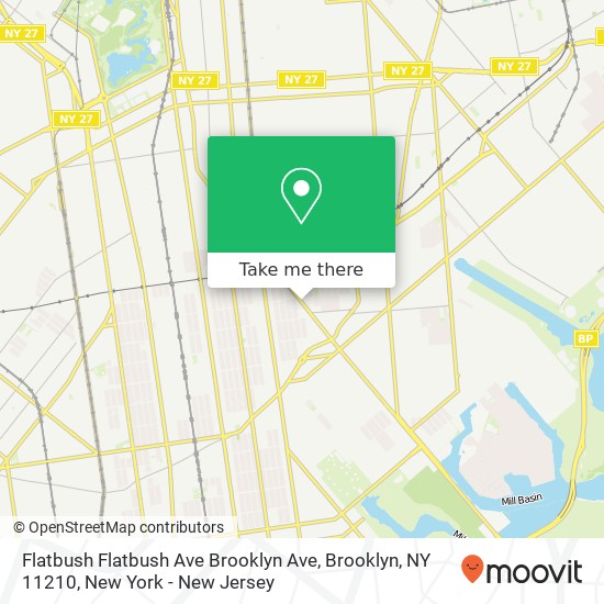 Flatbush Flatbush Ave Brooklyn Ave, Brooklyn, NY 11210 map