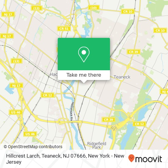 Hillcrest Larch, Teaneck, NJ 07666 map