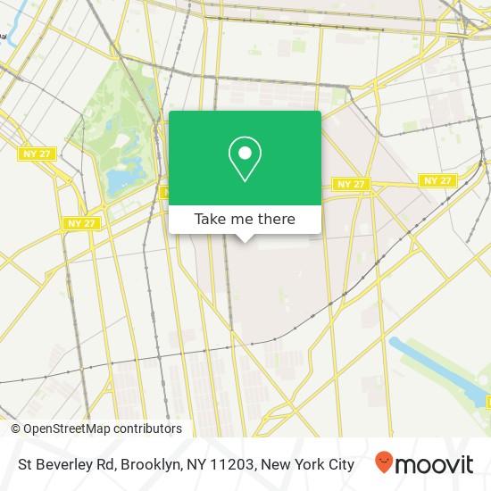 Mapa de St Beverley Rd, Brooklyn, NY 11203
