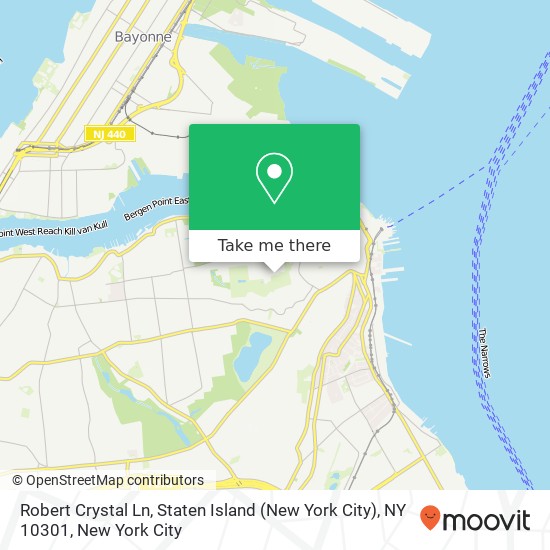 Mapa de Robert Crystal Ln, Staten Island (New York City), NY 10301