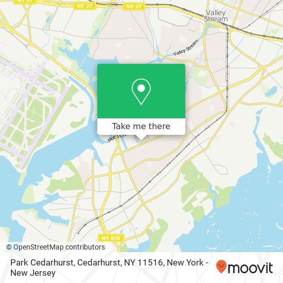 Mapa de Park Cedarhurst, Cedarhurst, NY 11516