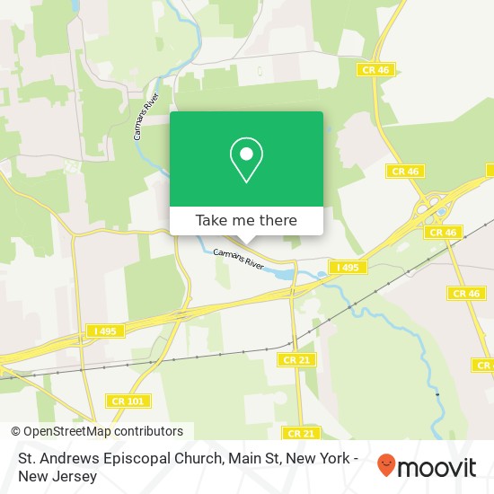 Mapa de St. Andrews Episcopal Church, Main St