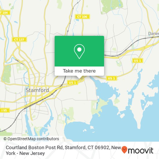 Courtland Boston Post Rd, Stamford, CT 06902 map