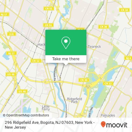 296 Ridgefield Ave, Bogota, NJ 07603 map