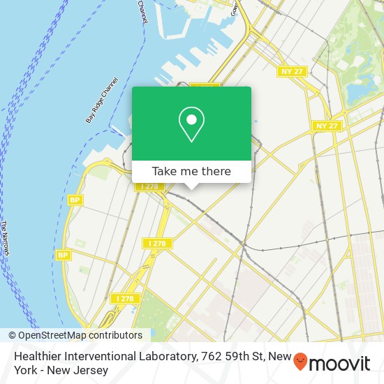 Mapa de Healthier Interventional Laboratory, 762 59th St