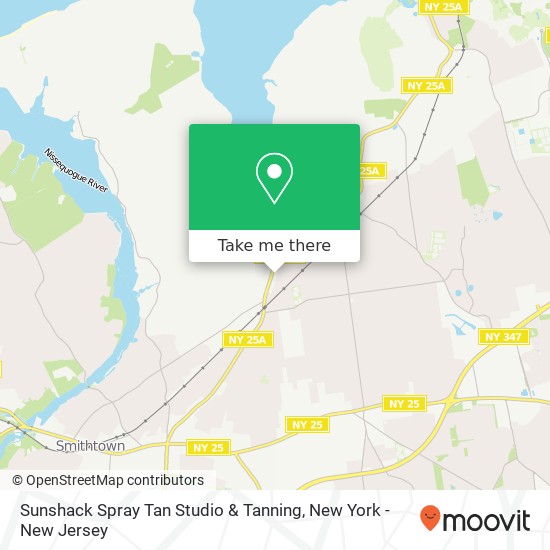 Mapa de Sunshack Spray Tan Studio & Tanning