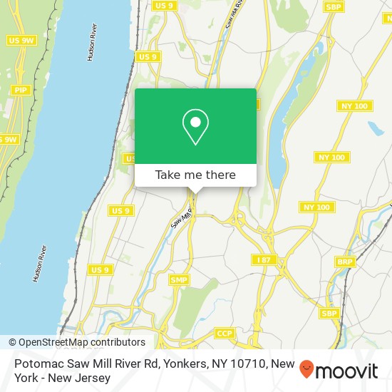 Mapa de Potomac Saw Mill River Rd, Yonkers, NY 10710