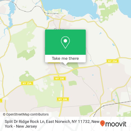 Mapa de Split Dr Ridge Rock Ln, East Norwich, NY 11732