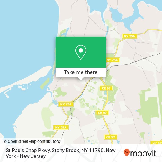 Mapa de St Pauls Chap Pkwy, Stony Brook, NY 11790