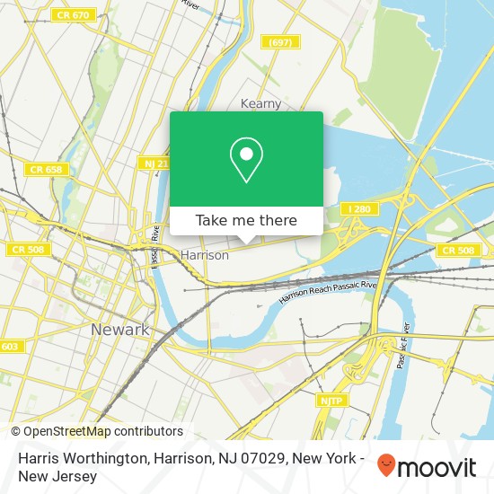 Harris Worthington, Harrison, NJ 07029 map