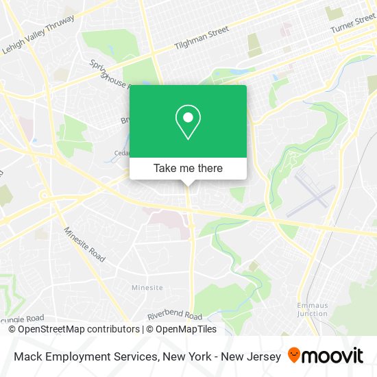 Mack Employment Services map