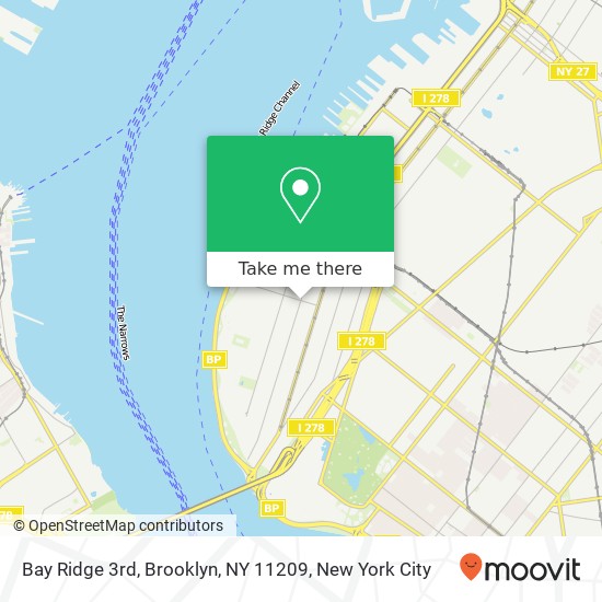 Mapa de Bay Ridge 3rd, Brooklyn, NY 11209