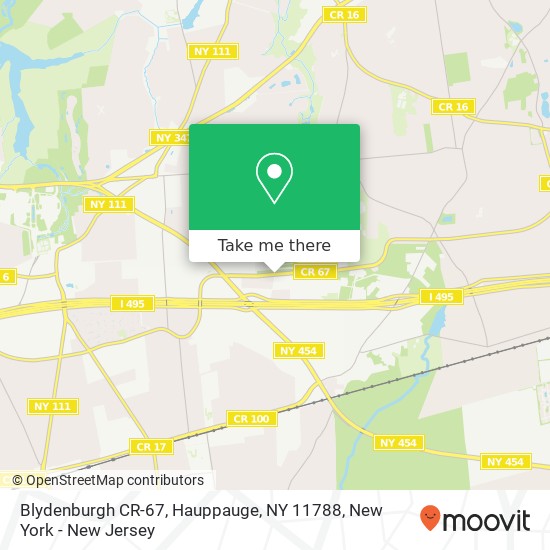 Mapa de Blydenburgh CR-67, Hauppauge, NY 11788