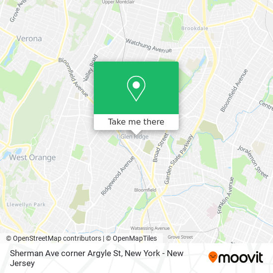 Mapa de Sherman Ave corner Argyle St