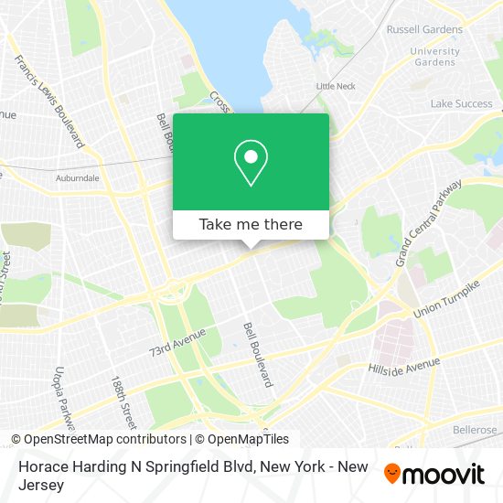 Horace Harding N Springfield Blvd map