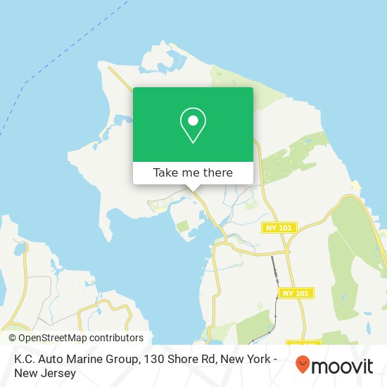 Mapa de K.C. Auto Marine Group, 130 Shore Rd