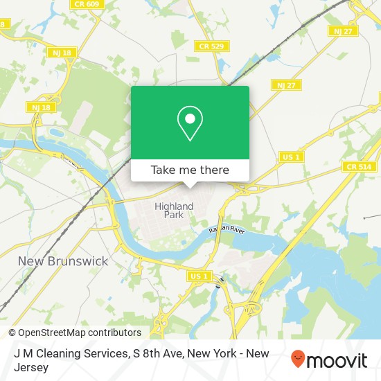 Mapa de J M Cleaning Services, S 8th Ave