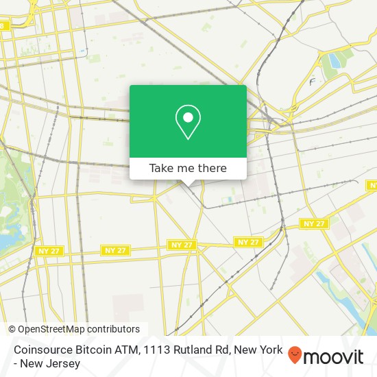 Mapa de Coinsource Bitcoin ATM, 1113 Rutland Rd