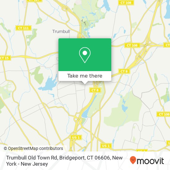 Mapa de Trumbull Old Town Rd, Bridgeport, CT 06606