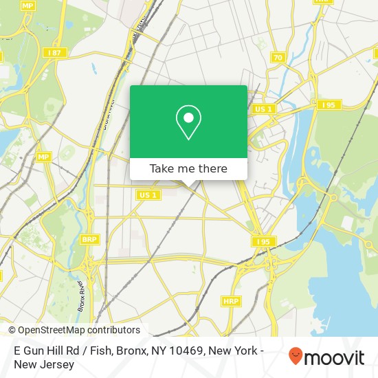 E Gun Hill Rd / Fish, Bronx, NY 10469 map