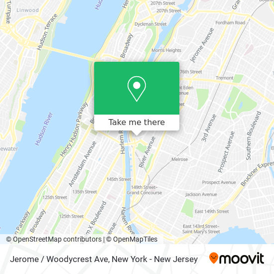 Mapa de Jerome / Woodycrest Ave